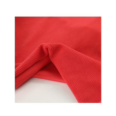 Red Jacquard Polar Fleece Fabric Material For Shoes Tent