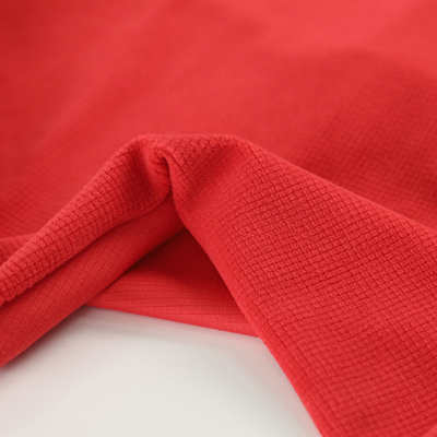 Red Jacquard Polar Fleece Fabric Material For Shoes Tent