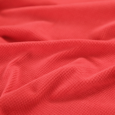 Red Jacquard Polar Fleece Fabric Material For Shoes Tent