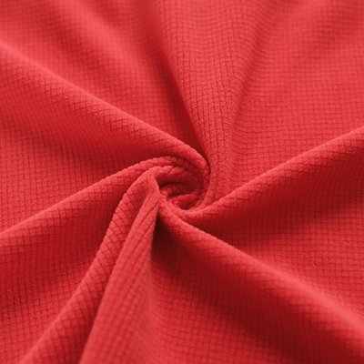 Red Jacquard Polar Fleece Fabric Material For Shoes Tent